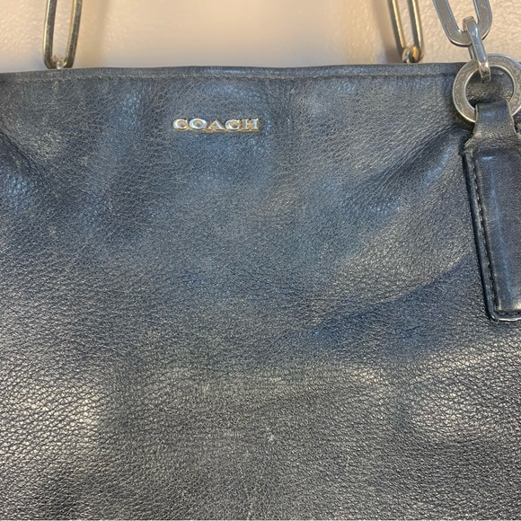 Coach VTG Madison 26769 Distressed Leather Shoulder Tote Bag - Picture 4 of 16